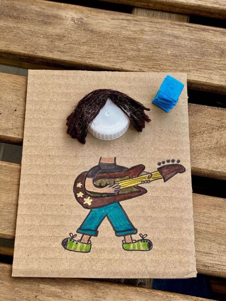 vatertagkskarte aus karton selber machen