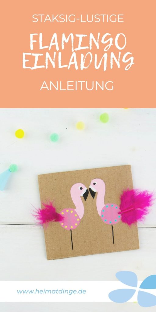 Flamingo Party: einfache Einladungskarte selber basteln 9 flamingo-party-einladungskarte-pin