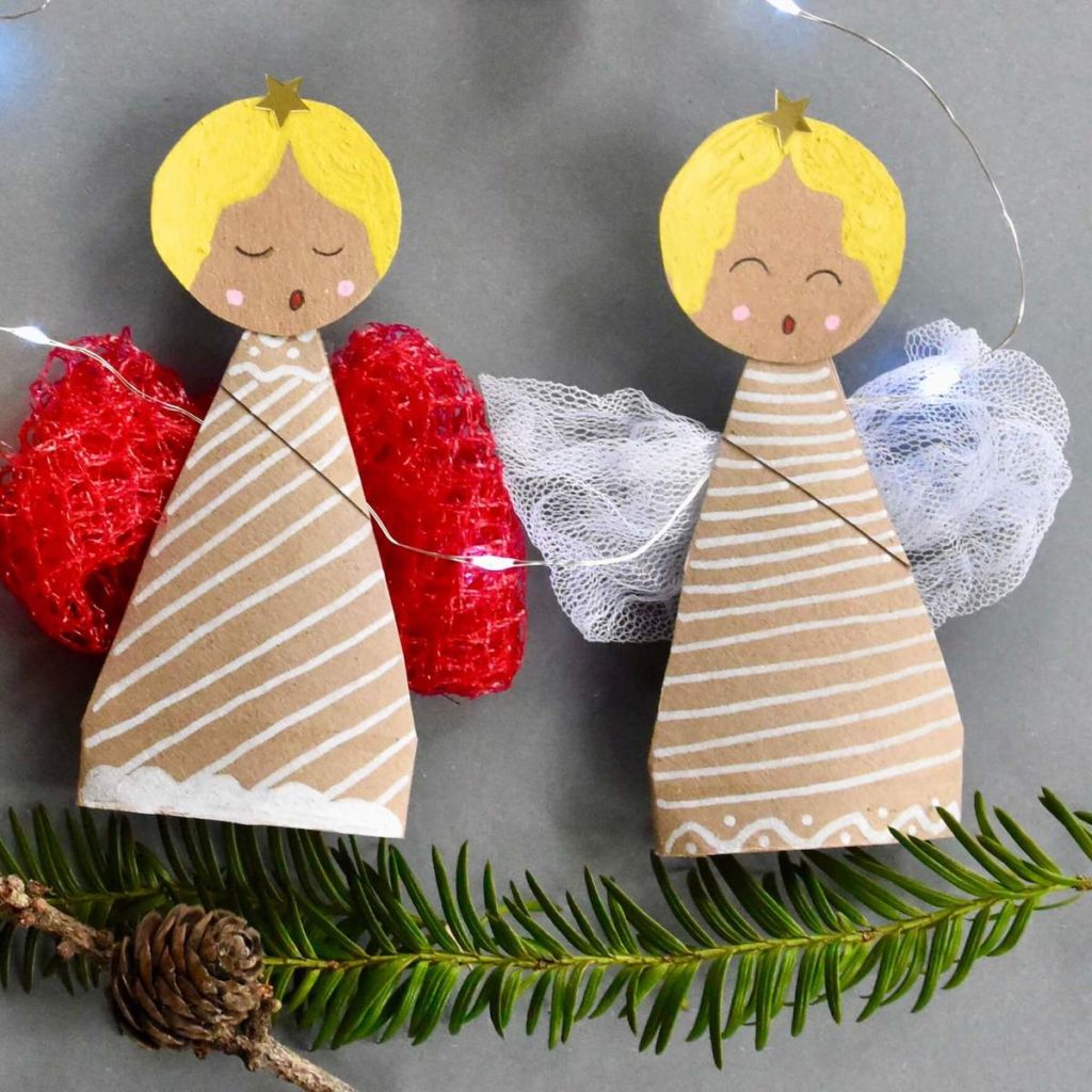 Weihnachtsengel mit Kindern aus Klopapierrollen basteln 5 weihnachtsengel-mit-kindern-basteln-upcycling-diy