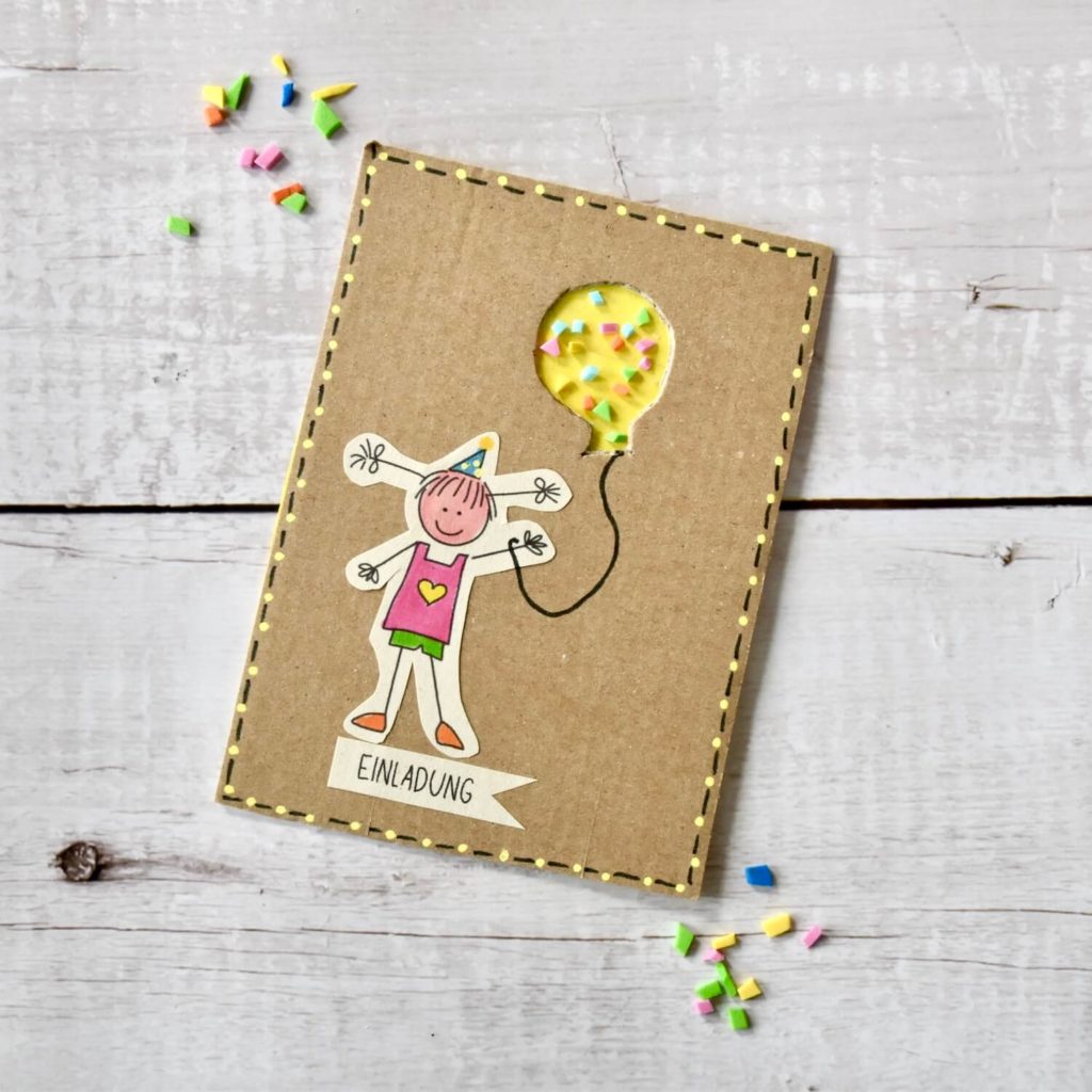 Einladungskarte für den Kindergeburtstag selber basteln - PDF Vorlage 6 einladung-kindergeburtstag-selber-basteln-6