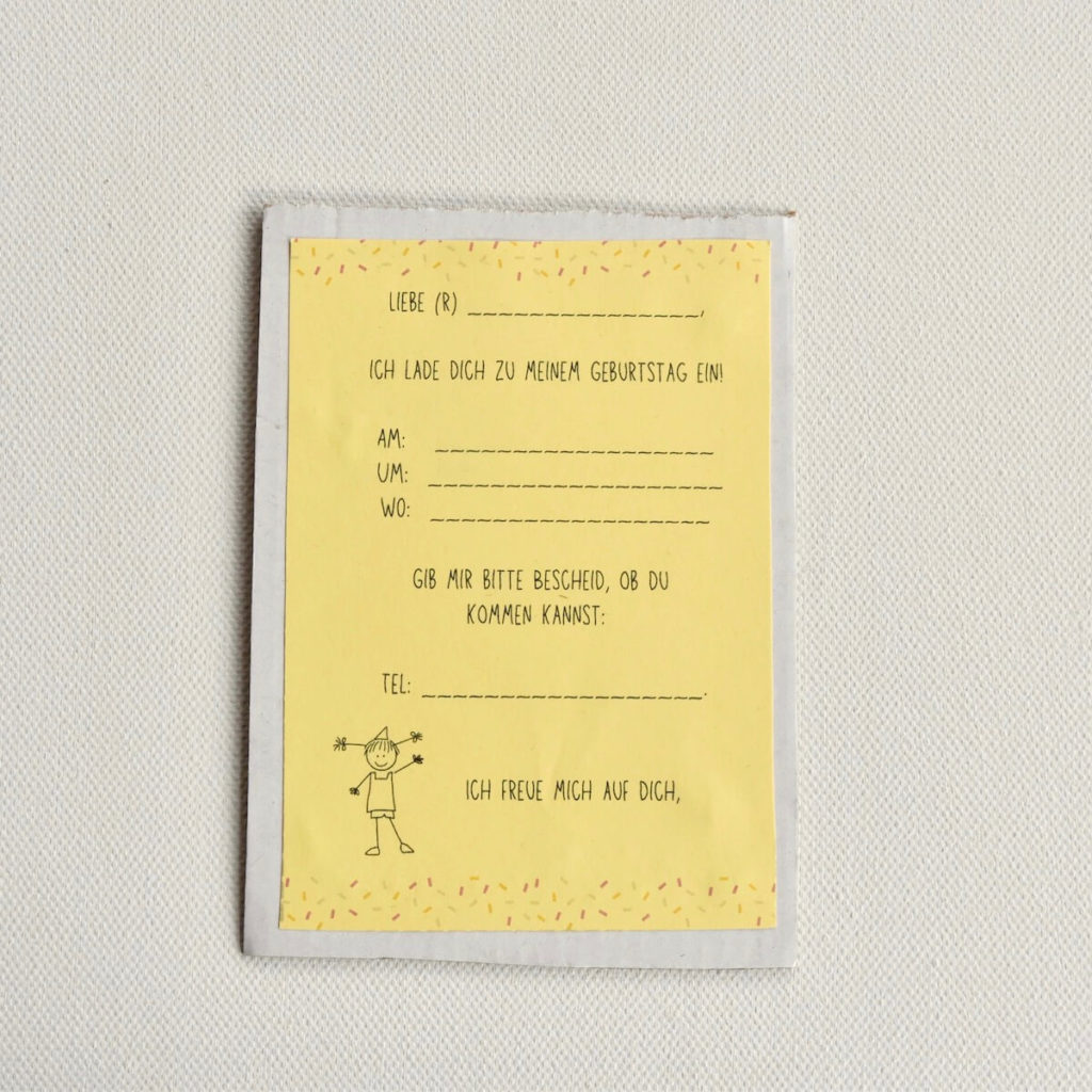 Einladungskarte für den Kindergeburtstag selber basteln - PDF Vorlage 5 einladung-kindergeburtstag-selber-basteln-einladungstext-heimatdinge