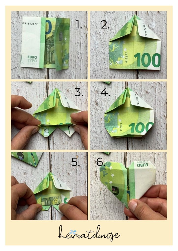 Herz aus Geld falten - kreatives DIY Geldgeschenk 4 herz-aus-geld-falten-diy-geldgeschenk-heimatdinge