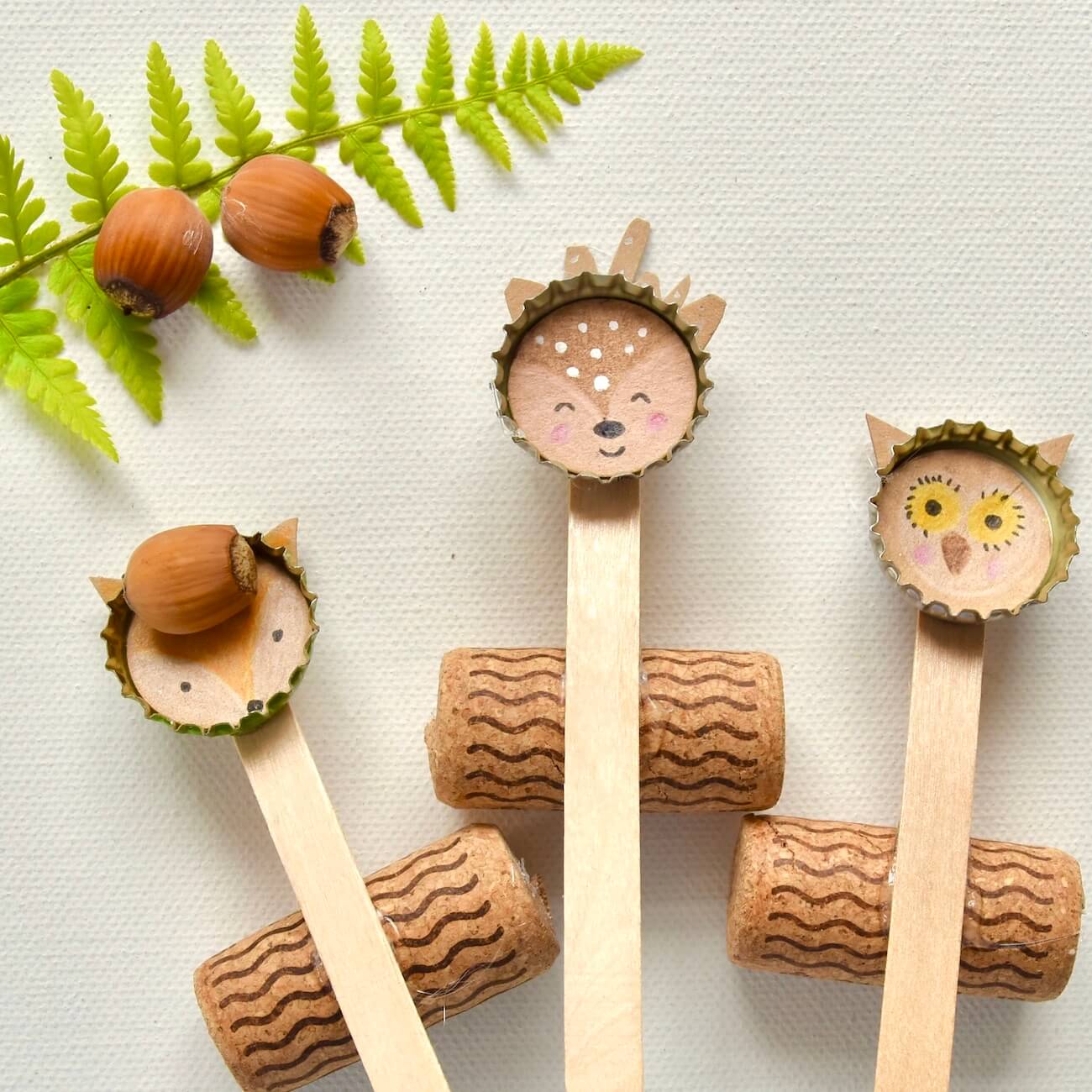 herbst-basteln-einfach-upcycling-spielidee-katapult-waldtiere-waldgeburtstag-recycling