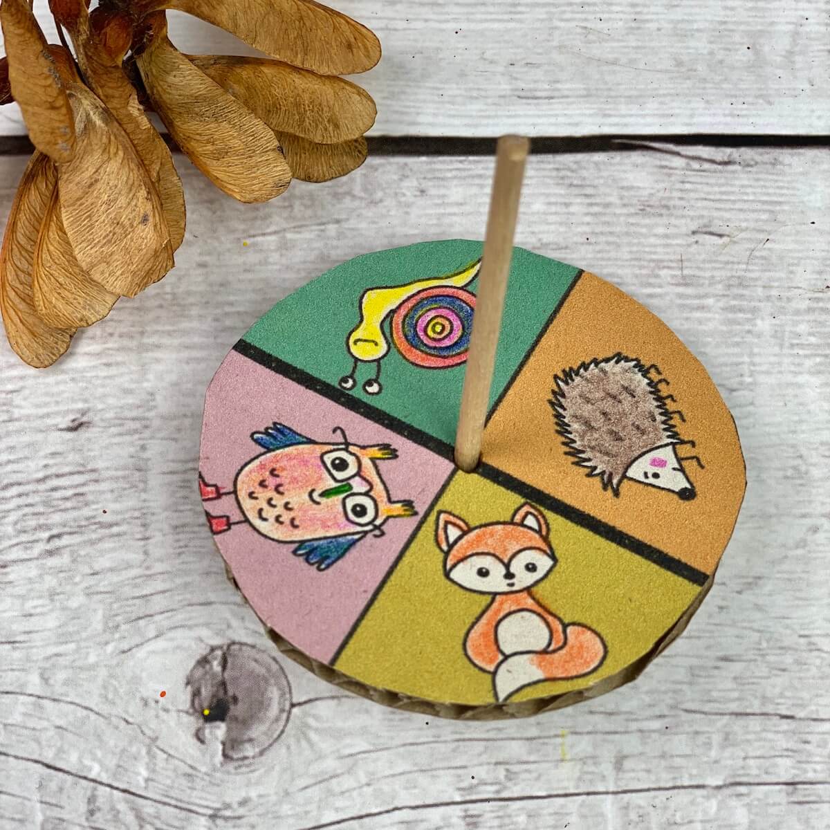 kreisel-basteln-anleitung-upcycling-diy-kindergarten