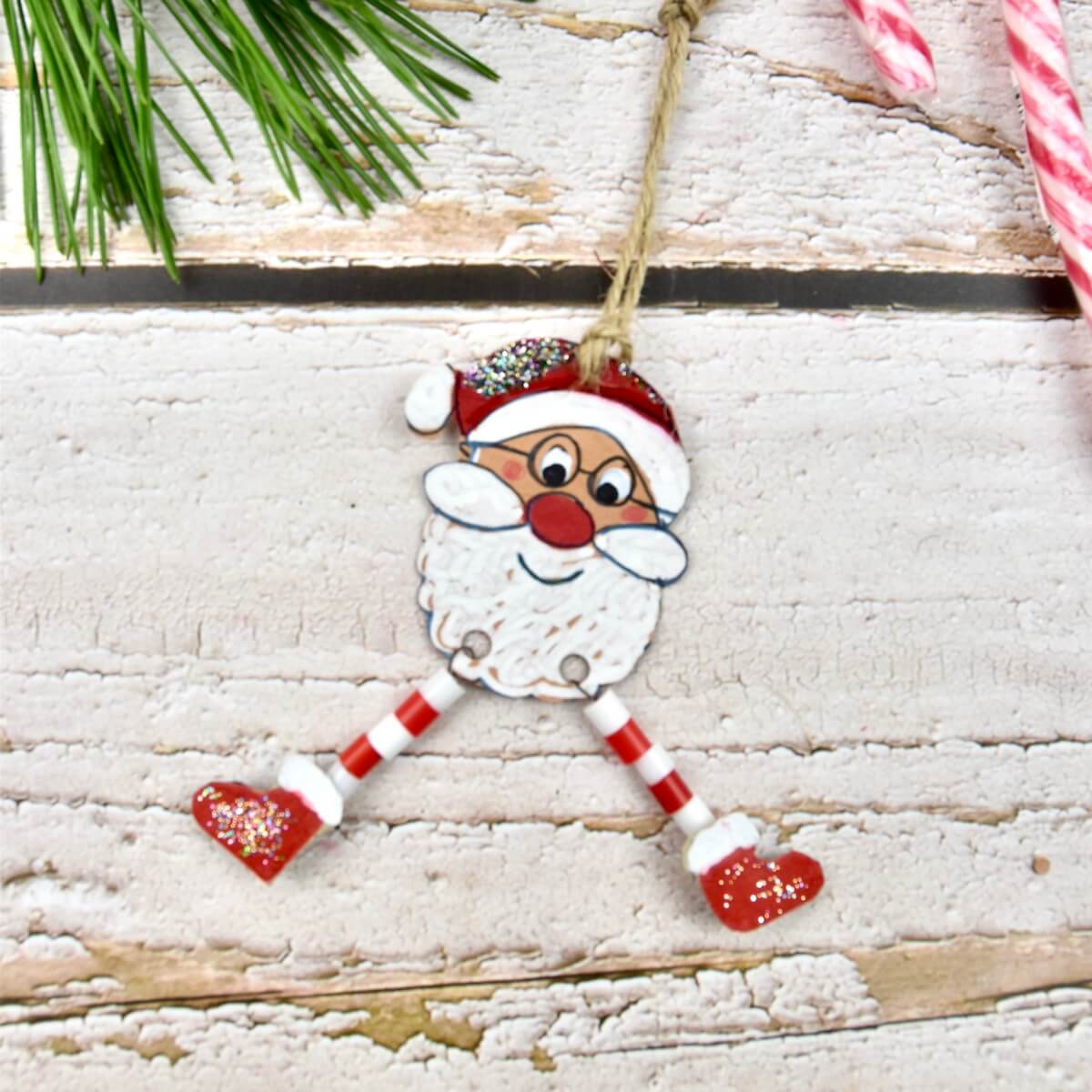 DIY Weihnachtsanhänger mit Wackelbeinen / PDF-Vorlage 3 DIY Weihnachtsanhänger mit Wackelbeinen / PDF-Vorlage – Bild 3