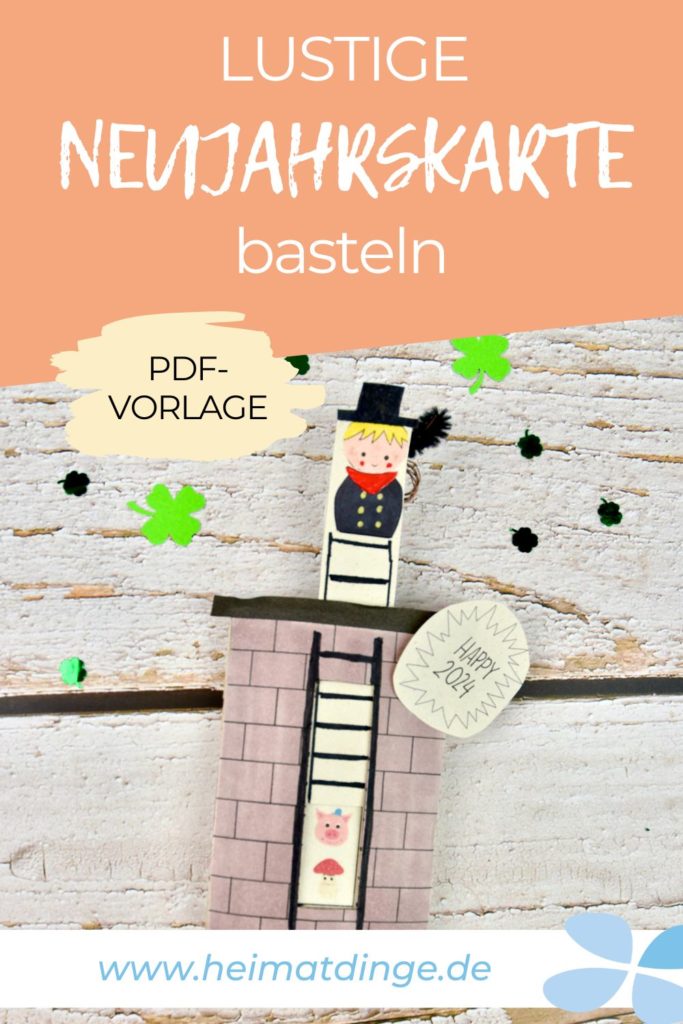 Niedliche Neujahrskarte mit Schornsteinfeger basteln 7 schornsteinfeger-basteln-pin 1