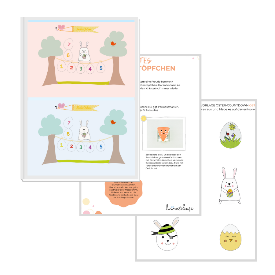 Oster-Countdown und Girlande, PDF-Vorlage 2 Oster-Countdown und Girlande, PDF-Vorlage – Bild 2