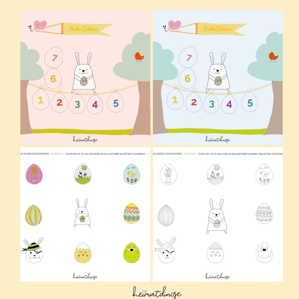 ostern-basteln-mit-kindern-vorlagen-countdown