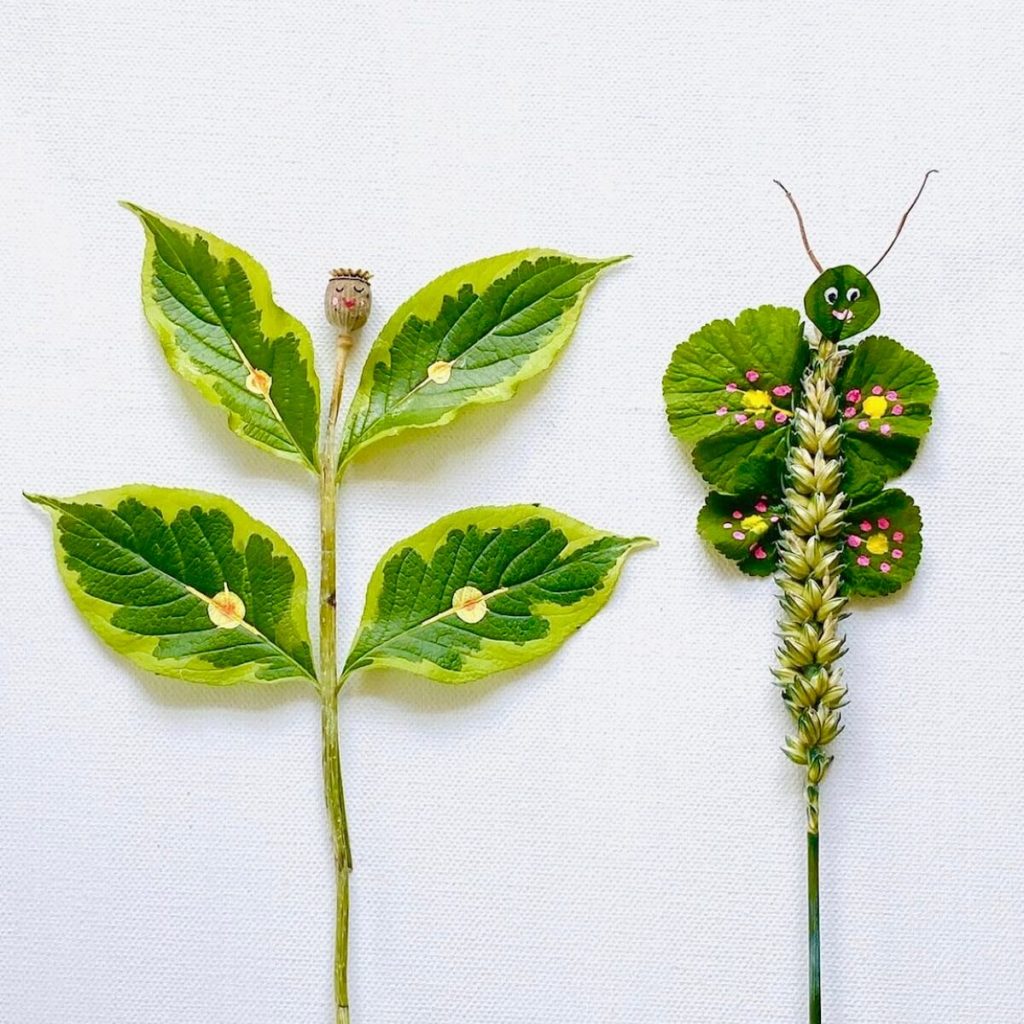 fruehling-basteln-im-kindergarten-schmetterling-aus-naturmaterialien