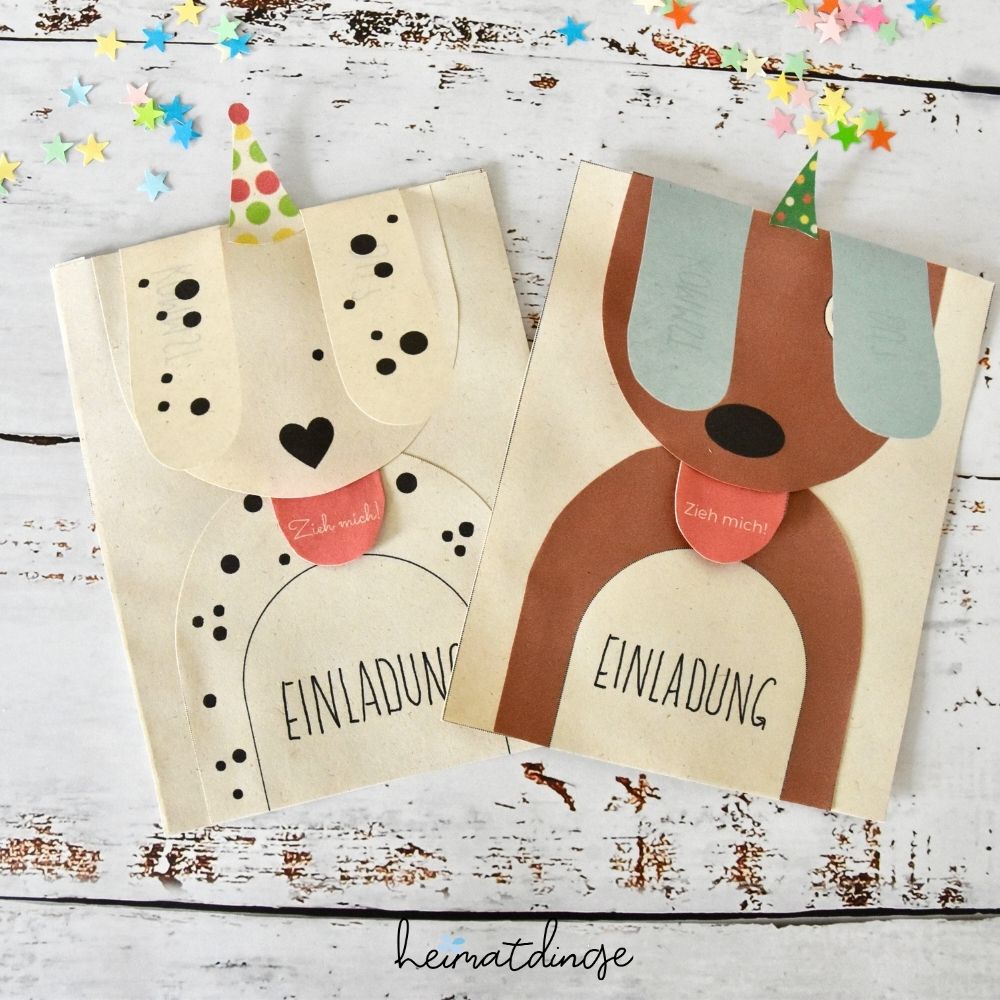 einladung-kindergeburtstag-basteln-hund-vorlage