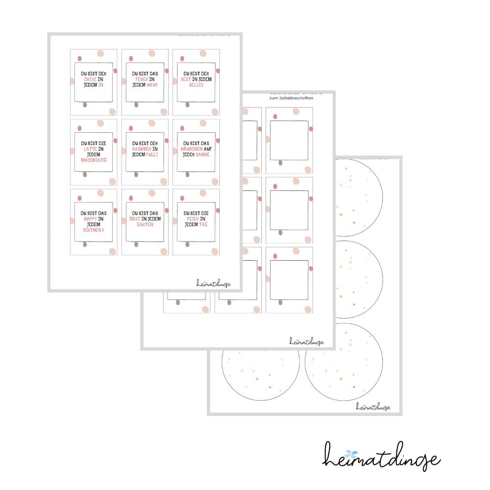 DIY Glückskekse/ PDF-Vorlage 2 DIY Glückskekse/ PDF-Vorlage – Bild 2