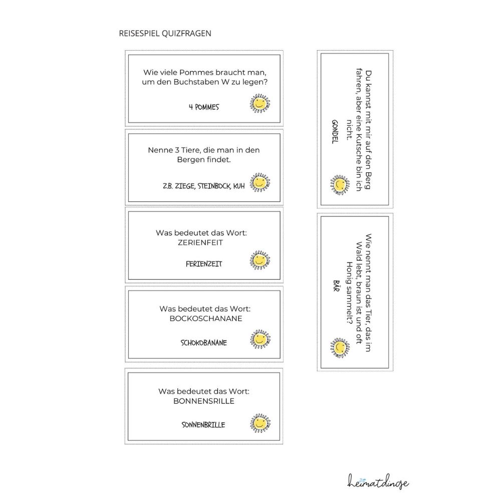 Lustiges Reisespiel basteln/ PDF-Vorlage, ab 7 Jahre 5 reisespiel-basteln-zum-ausdrucken-autofahrt-shop 3