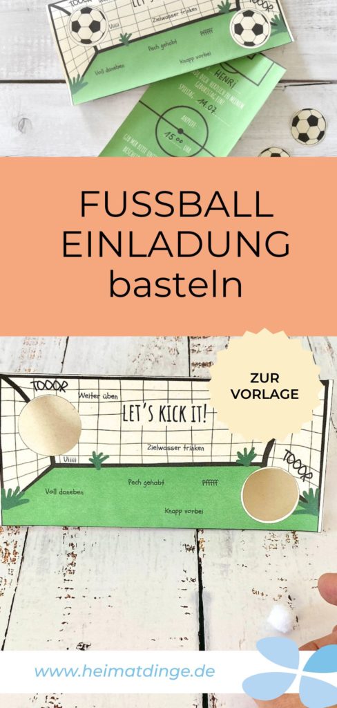 Kindergeburtstag Fußball Einladung selber basteln 9 kindergeburtstag-einladung-selber-basteln- pin 1