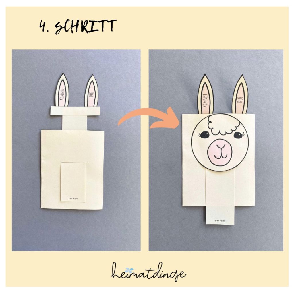 Lama Einladung für deinen Kindergeburtstag selber basteln 7 lama-einladung-diy-vorlage