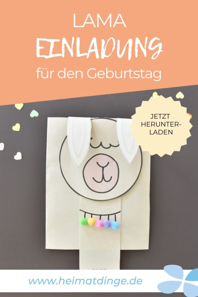 Lama Einladung für deinen Kindergeburtstag selber basteln 13 https://heimatdinge-de.pro/einladung-kindergeburtstag-selber-basteln/