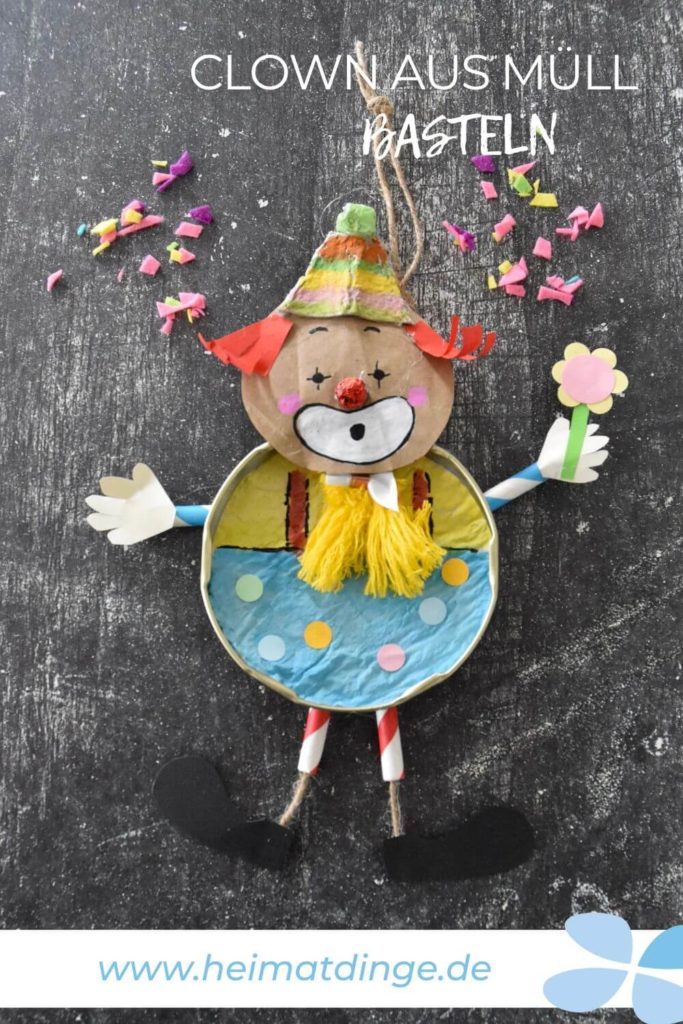 Upcycling Clown basteln 11 clown-basteln-1
