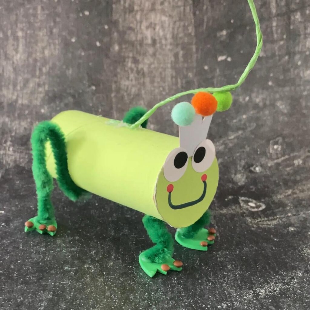 5 Einfache Upcycling Ideen für Kinder 12 frosch-klorolle-2
