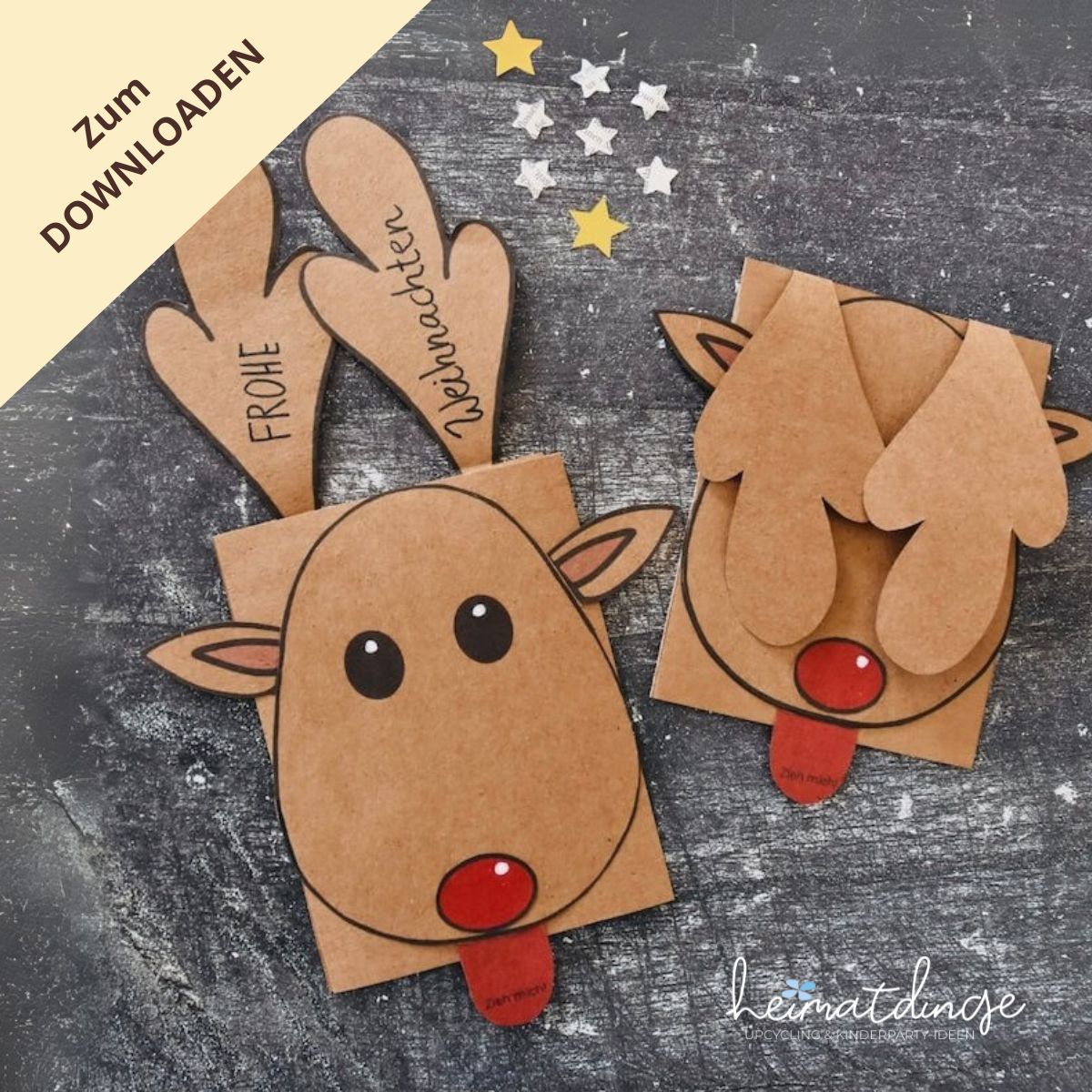DIY Weihnachtskarte basteln mit Kindern - "Rentier Rudolph"/ PDF-Vorlage 1 weihnachtskarte-basteln-mit-kindern-rentier-rudolph 10
