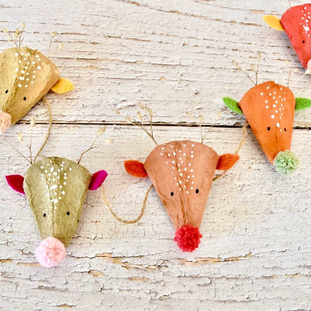 Geduldspiel aus Naturmaterialien als Idee fürs Herbstbasteln