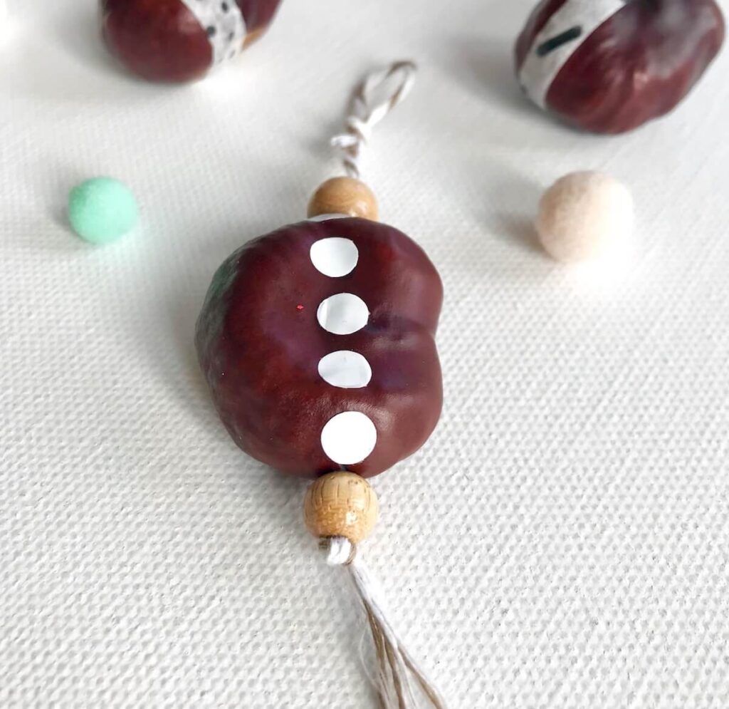 kastanien Schlüsselanhänger basteln